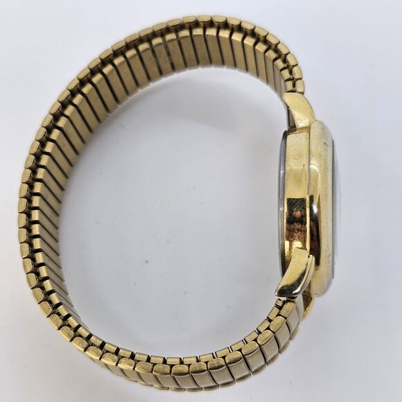 Timex Carriage 28MM Women's Watch White Dial Gold Expansion Band New Battery - Picture 10 of 11